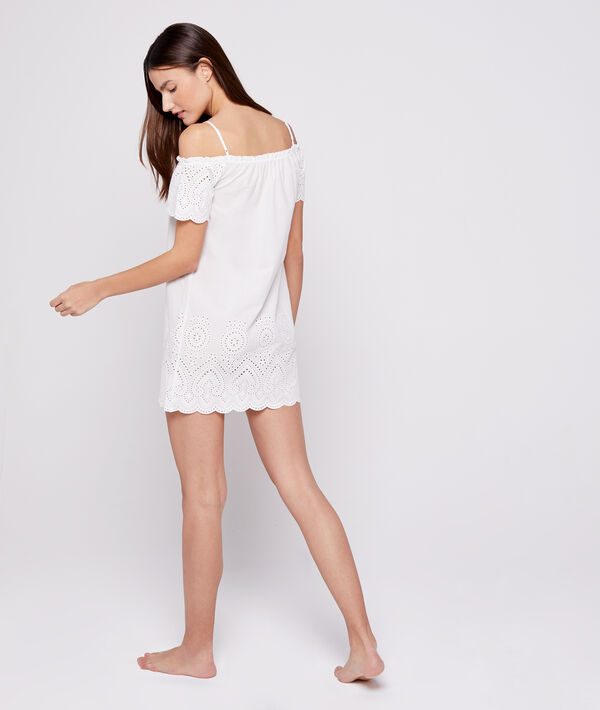 Nuisette en coton brodé Nuisette en coton brodé