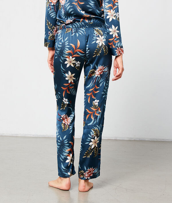 Pantalon satiné imprimé Pantalon satiné imprimé
