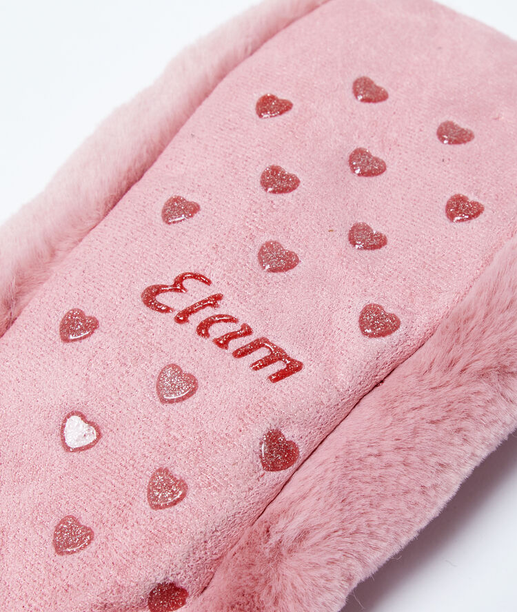 Chaussons lapin rose.