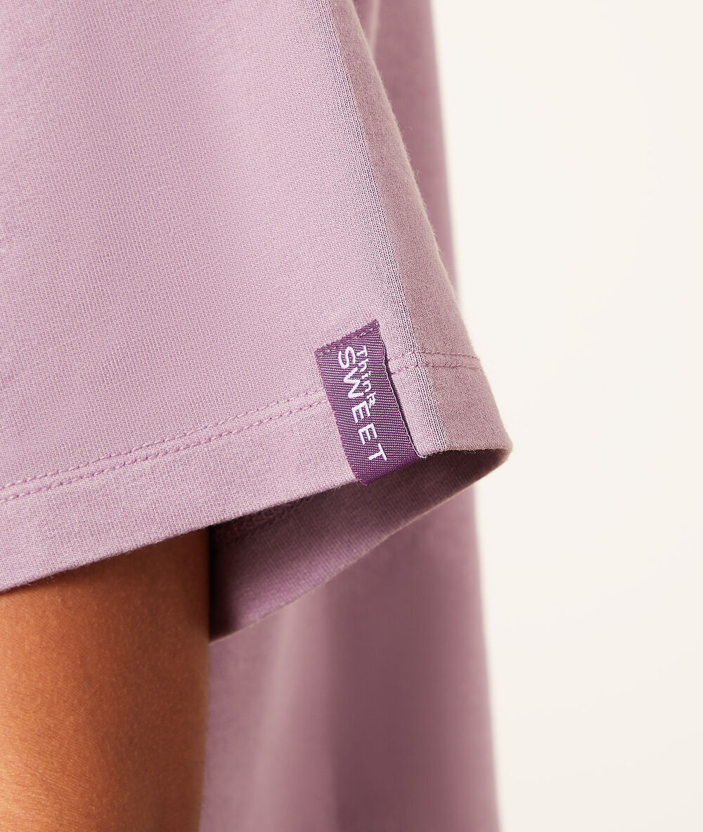 Top manches courtes mauve.
