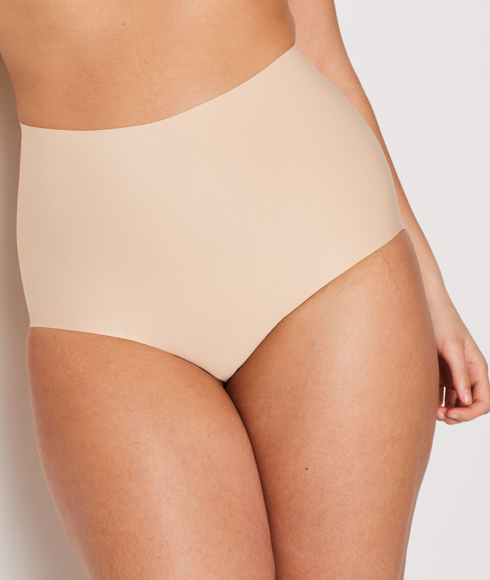 Culotte taille haute - maintien fort beige.