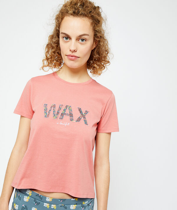 T-shirt imprimé "WAX" T-shirt imprimé "WAX";${refinementColor}