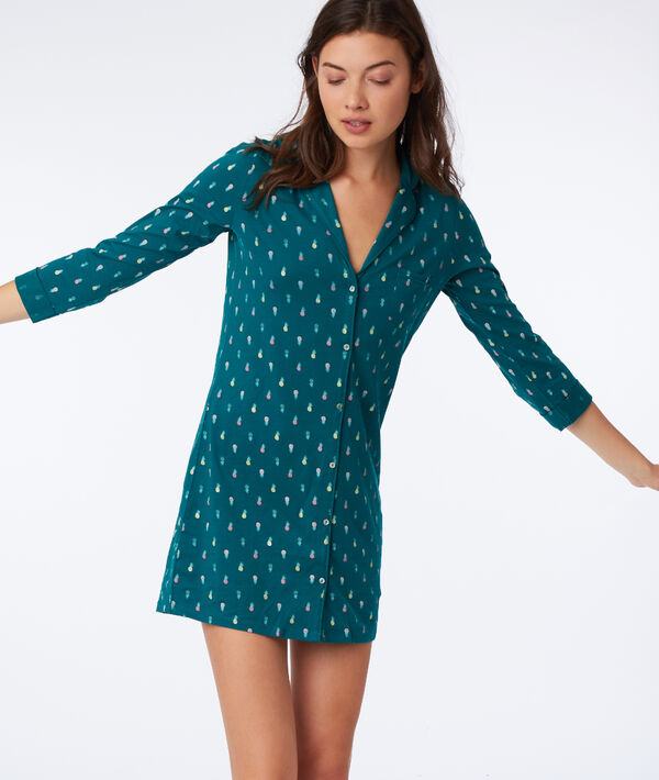Chemise de nuit en coton bio Chemise de nuit en coton bio