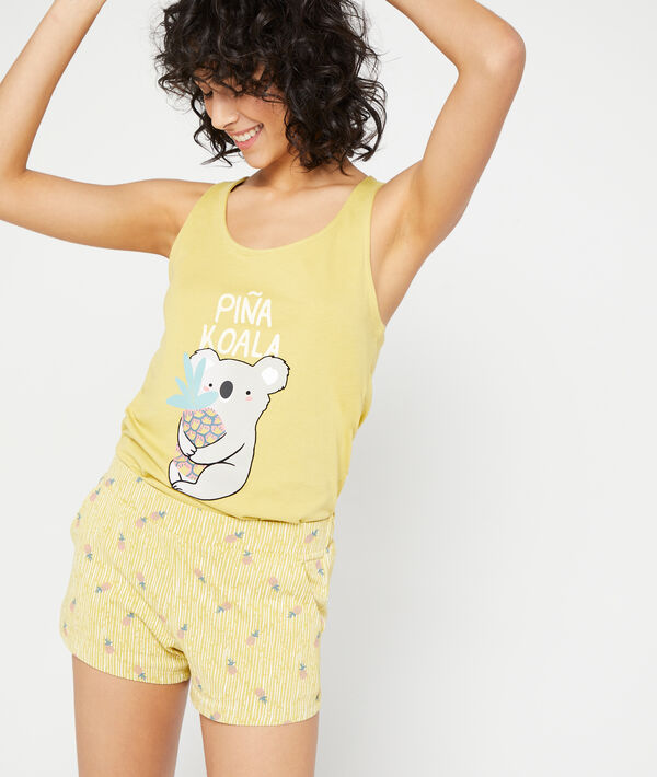 Short imprimé ananas Short imprimé ananas;${refinementColor}