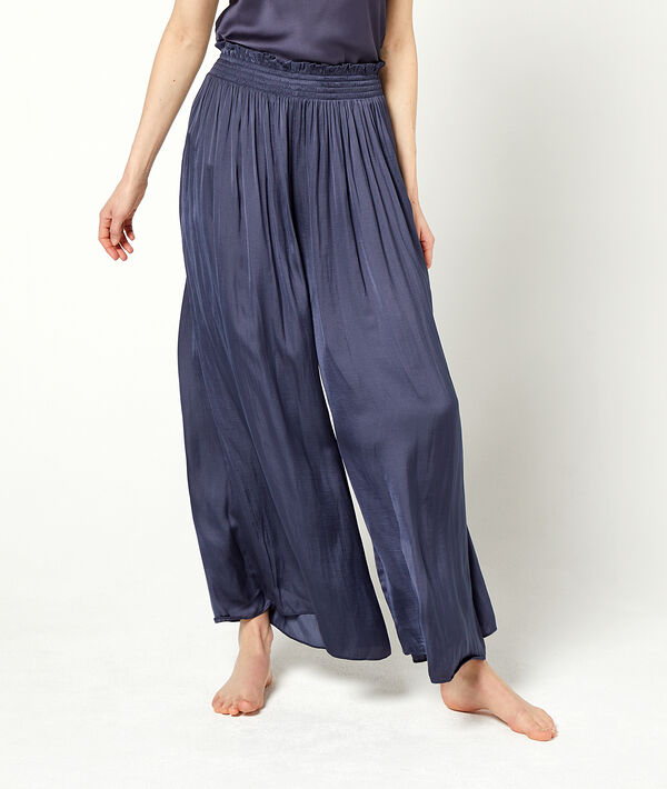 Pantalon ample ceinture smockée Pantalon ample ceinture smockée;${refinementColor}