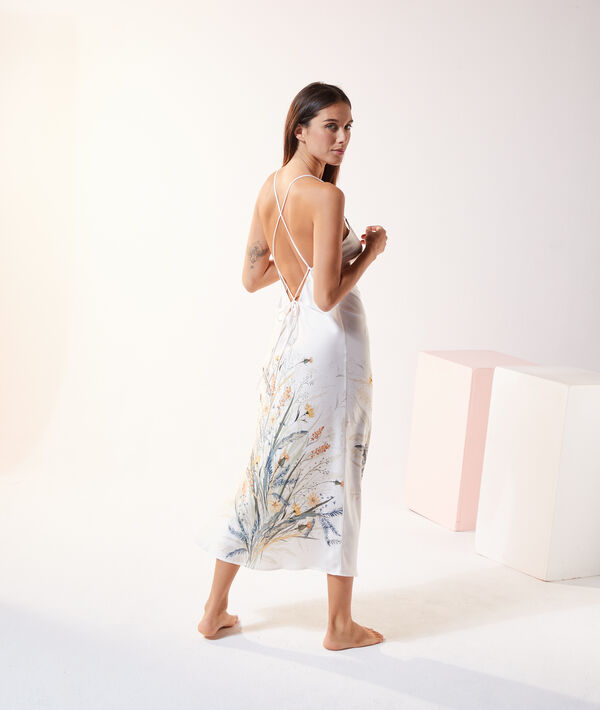 Nuisette longue imprimé fleuri Nuisette longue imprimé fleuri;${refinementColor}