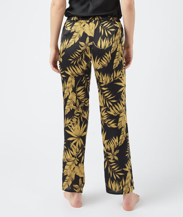 Pantalon imprimé feuillage Pantalon imprimé feuillage;${refinementColor}