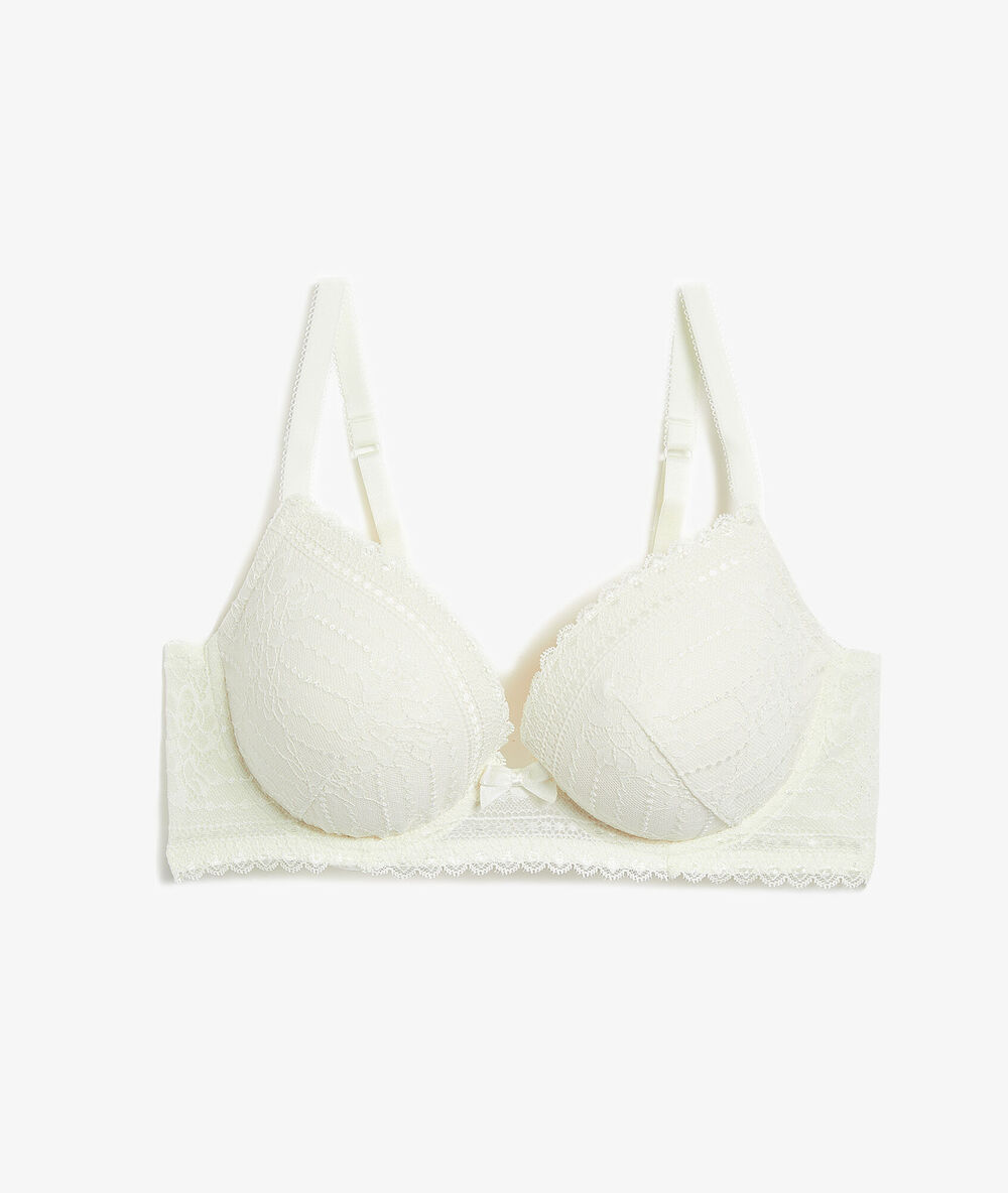 Soutien-gorge n°5 - coques fines ecru.