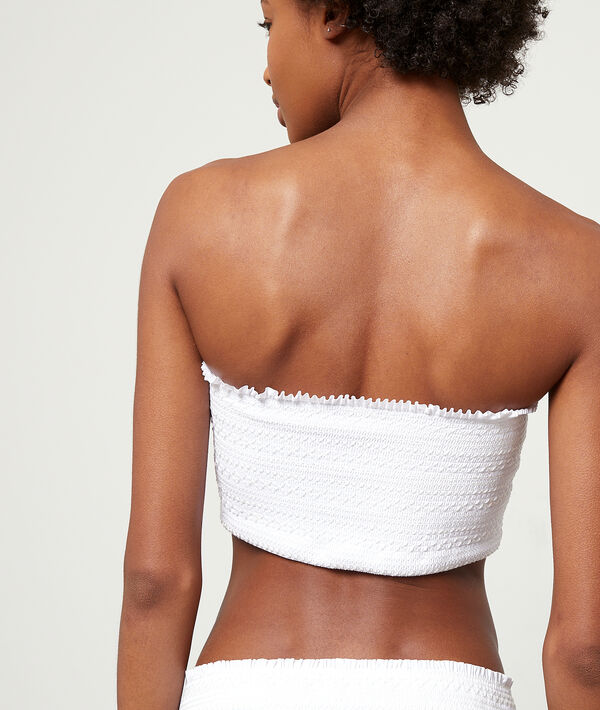 Haut de maillot de bain bandeau large, brodé Haut de maillot de bain bandeau large, brodé