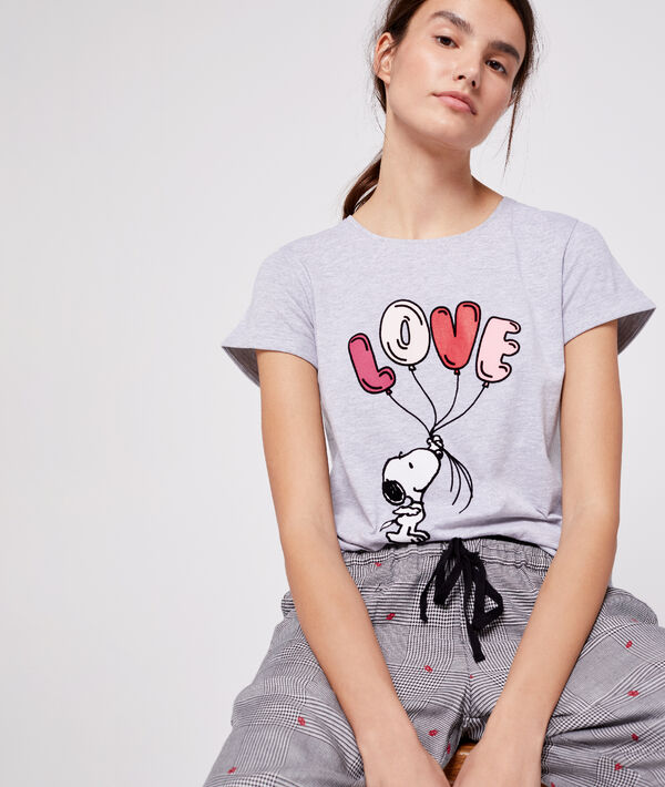 T-shirt "Love" snoopy T-shirt "Love" snoopy;${refinementColor}
