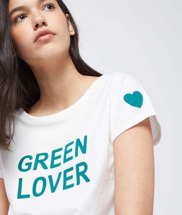 T-shirt imprimé "GREEN LOVER" en coton bio T-shirt imprimé "GREEN LOVER" en coton bio