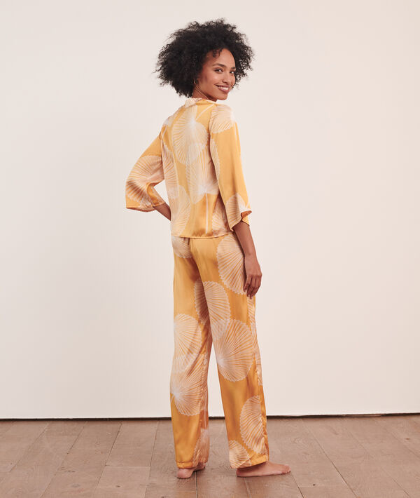 Pantalon satiné imprimé Pantalon satiné imprimé;${refinementColor}