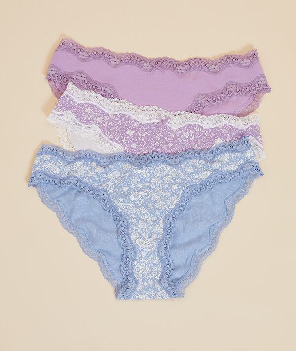 Lot de 3 culottes imprimées Lot de 3 culottes imprimées;${refinementColor}
