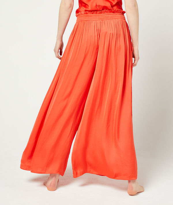Pantalon ample ceinture smockée Pantalon ample ceinture smockée;${refinementColor}