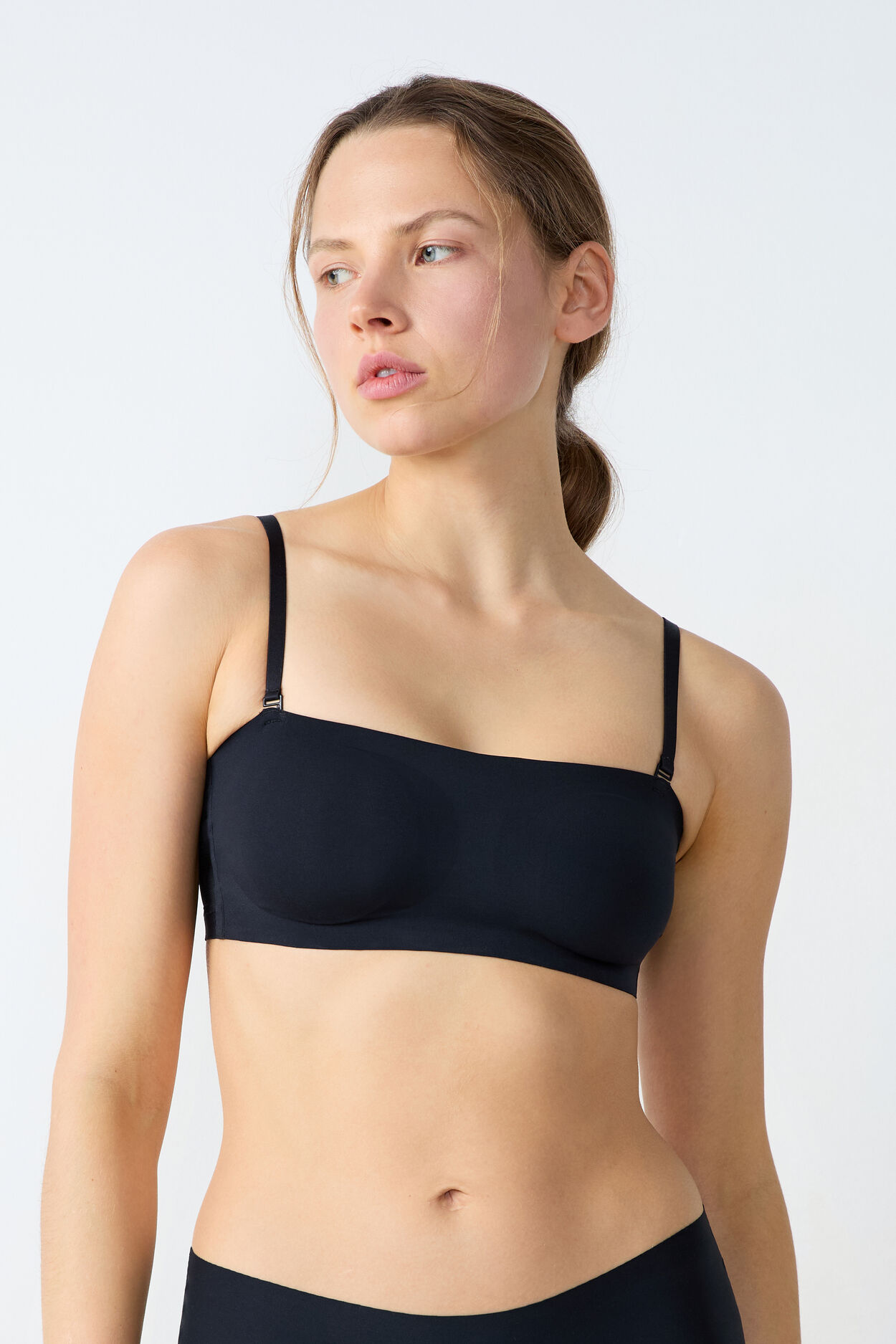 Bandeau sans armatures en microfibre - Pure Fit - S - Noir - Femme - Etam
