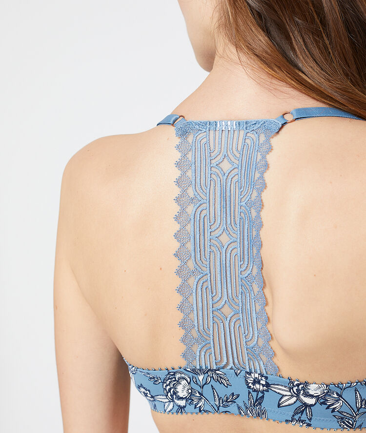 Soutien-gorge n°5 - coques fines bleu ciel.