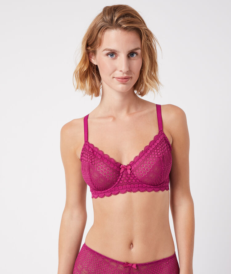 Soutien-gorge corbeille fushia.