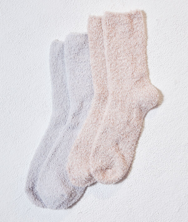 Lot de 2 paires de chaussettes douillettes Lot de 2 paires de chaussettes douillettes;${refinementColor}