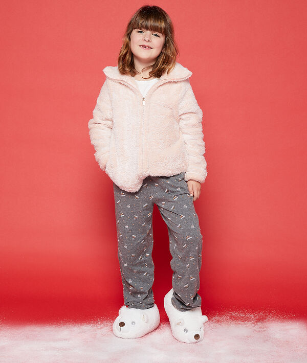 Pyjama 3 pièces enfant "sweet winter" rose.
