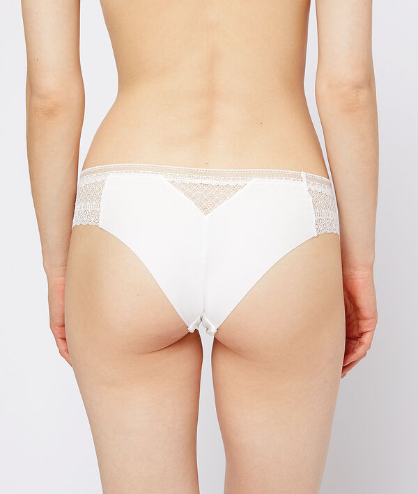 Hipster en microfibre et dentelle Hipster en microfibre et dentelle