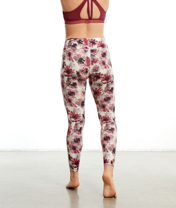 Legging de yoga long à fleurs Legging de yoga long à fleurs