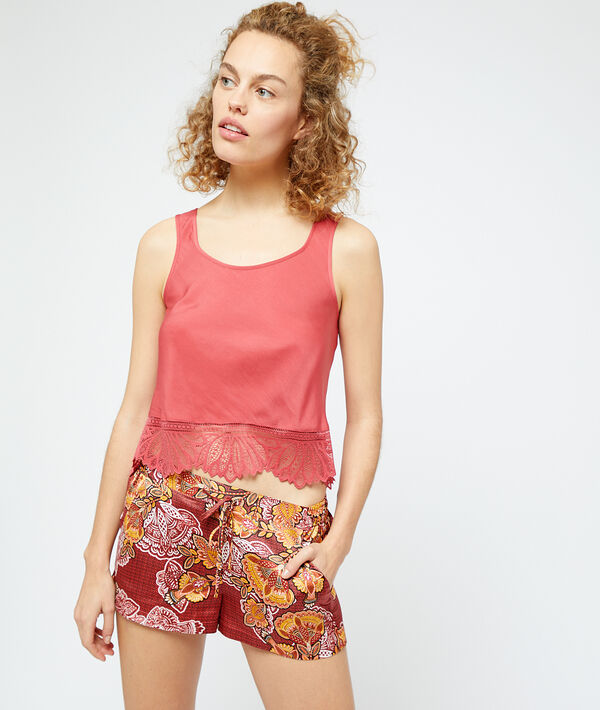 Short satiné imprimé Short satiné imprimé;${refinementColor}