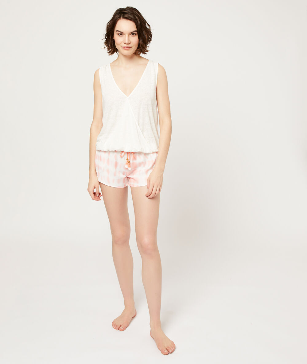 Short tie and dye corail.
