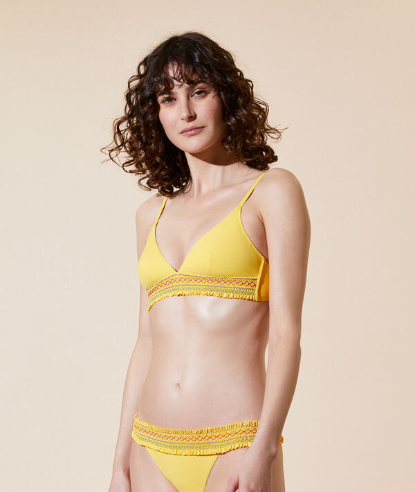 Haut de maillot de bain triangle, pads amovibles Haut de maillot de bain triangle, pads amovibles;${refinementColor}