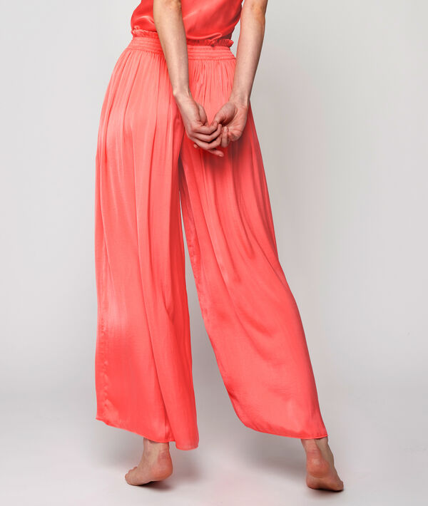Pantalon ample ceinture smockée Pantalon ample ceinture smockée;${refinementColor}