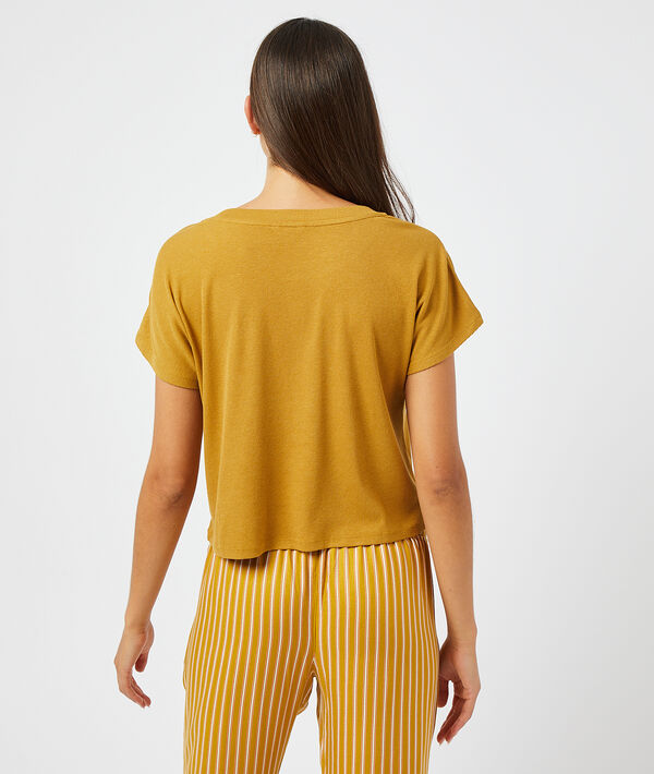 T-shirt côtelé T-shirt côtelé;${refinementColor}