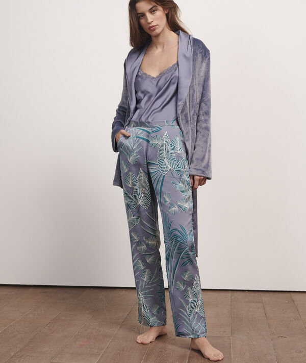 Pyjama 3 pièces satin et polaire Pyjama 3 pièces satin et polaire;${refinementColor}