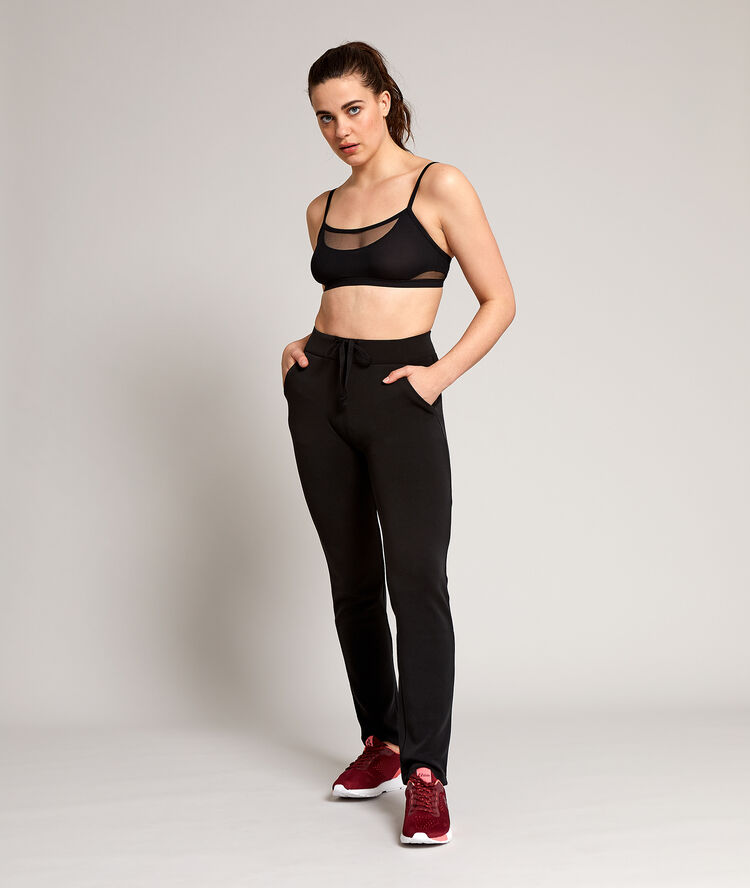 Pantalon sportswear noir.
