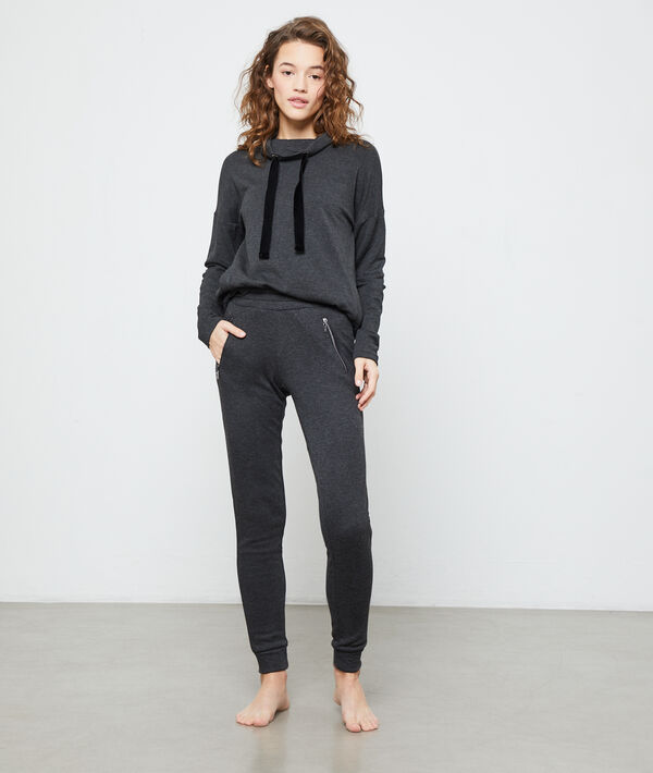Pantalon loungewear anthracite.