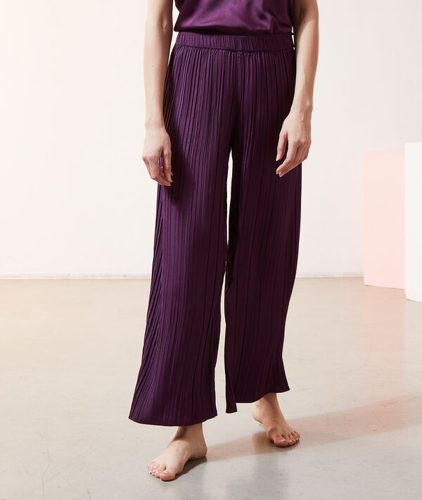 Pantalon plissé satiné Pantalon plissé satiné;${refinementColor}
