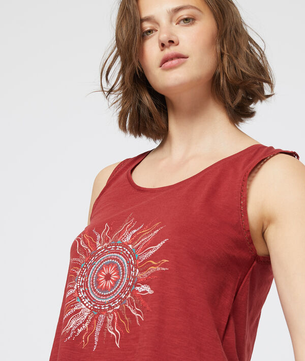 Débardeur à motif soleil Débardeur à motif soleil