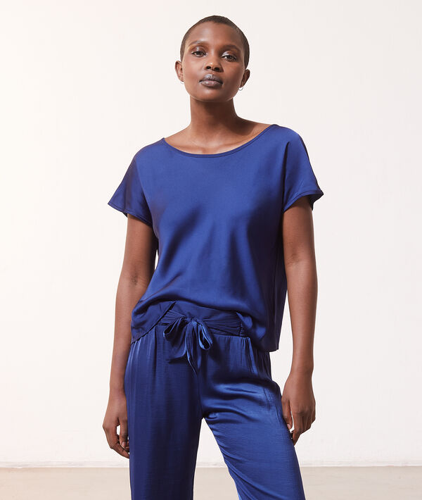 Top manches courtes satiné Top manches courtes satiné;${refinementColor}