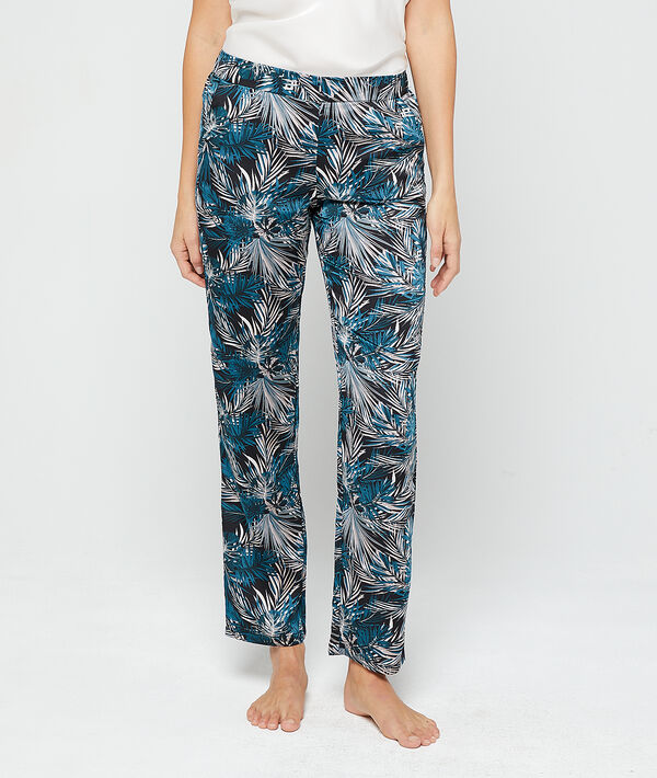 Pantalon imprimé feuillage Pantalon imprimé feuillage