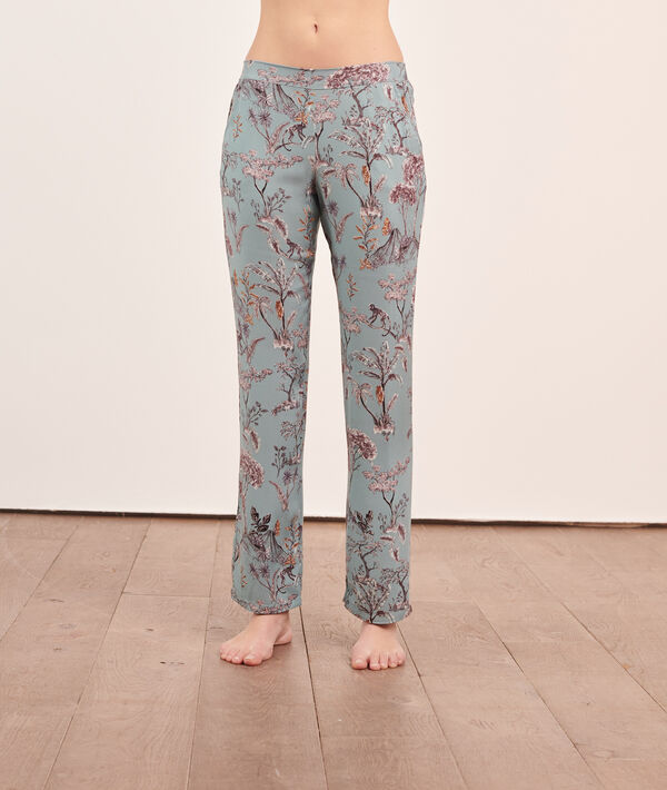 Pantalon imprimé paysage Pantalon imprimé paysage;${refinementColor}