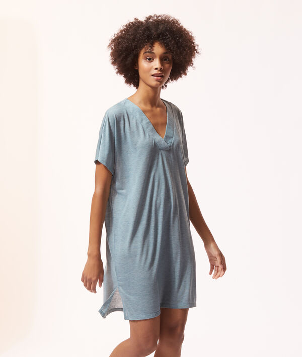 Chemise de nuit col V Chemise de nuit col V;${refinementColor}