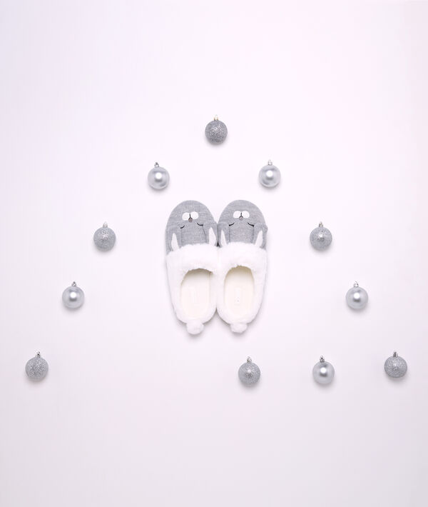 Chaussons mules lapin Chaussons mules lapin;${refinementColor}
