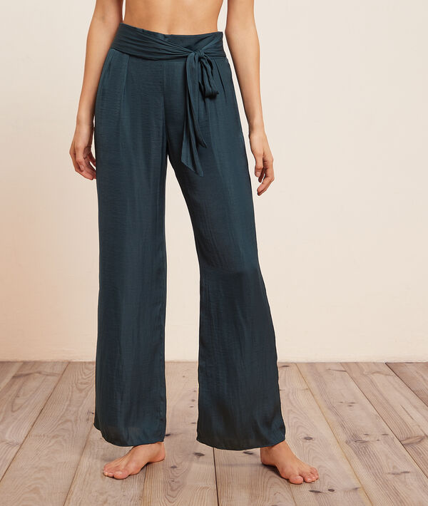 Pantalon de pyjama satiné Pantalon de pyjama satiné;${refinementColor}