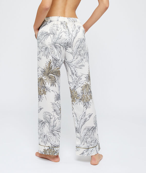 Pantalon imprimé feuillage Pantalon imprimé feuillage