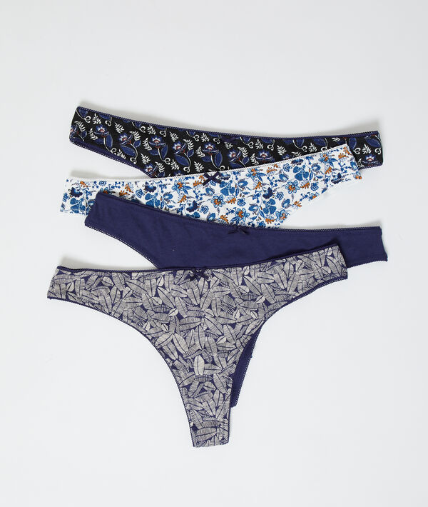 Lot de 4 tangas Lot de 4 tangas;${refinementColor}