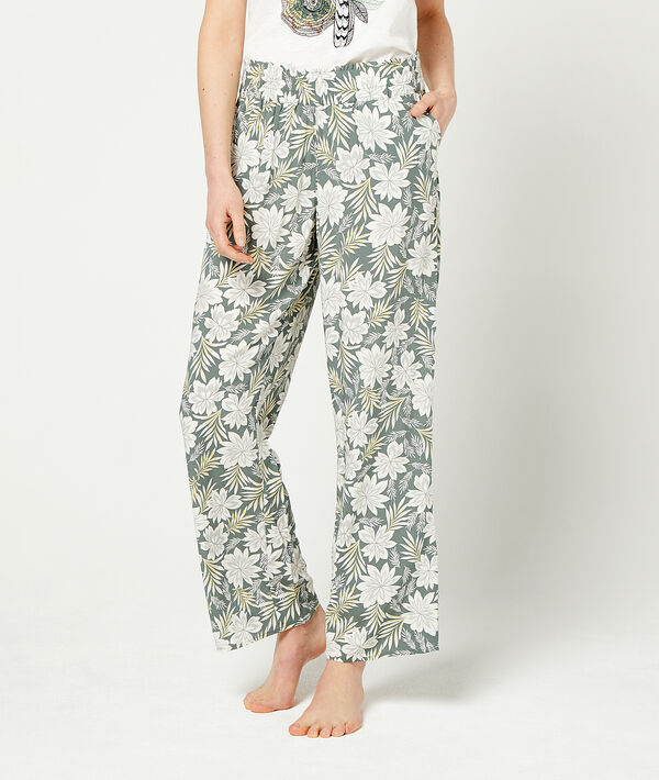 Pantalon imprimé fleuri Pantalon imprimé fleuri;${refinementColor}