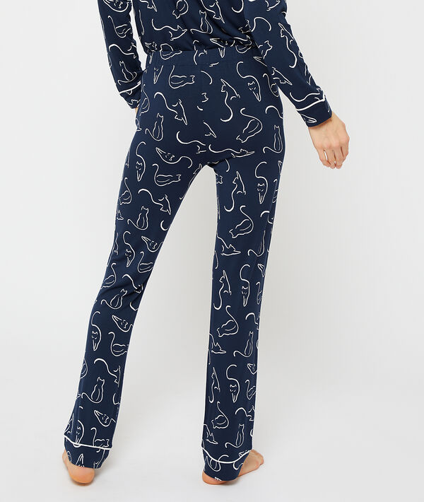 Pantalon imprimé chats Pantalon imprimé chats;${refinementColor}