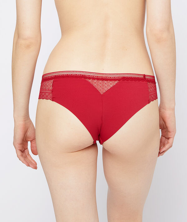 Hipster en microfibre et dentelle Hipster en microfibre et dentelle