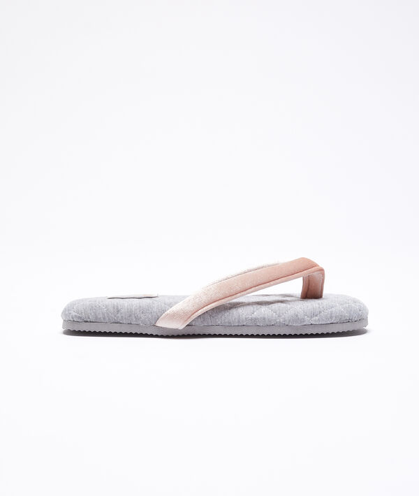 Tongs molleton et velours Tongs molleton et velours