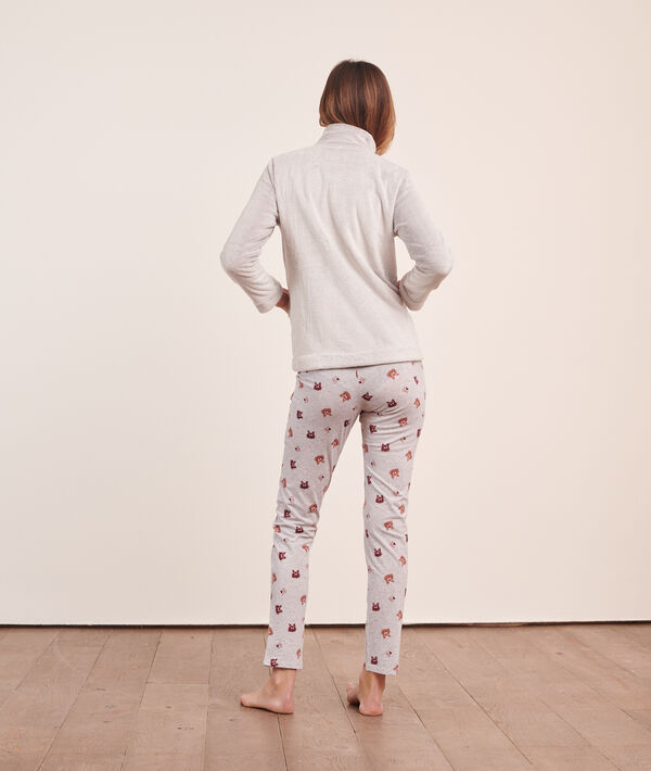 Pyjama 3 pièces " I love boys who love cats", veste polaire Pyjama 3 pièces " I love boys who love cats", veste polaire;${refinementColor}