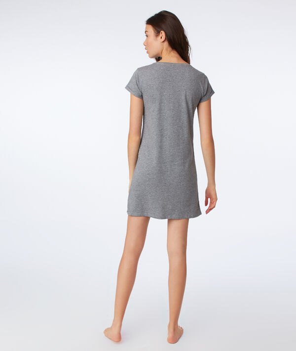 Chemise de nuit "sunshine" anthracite.