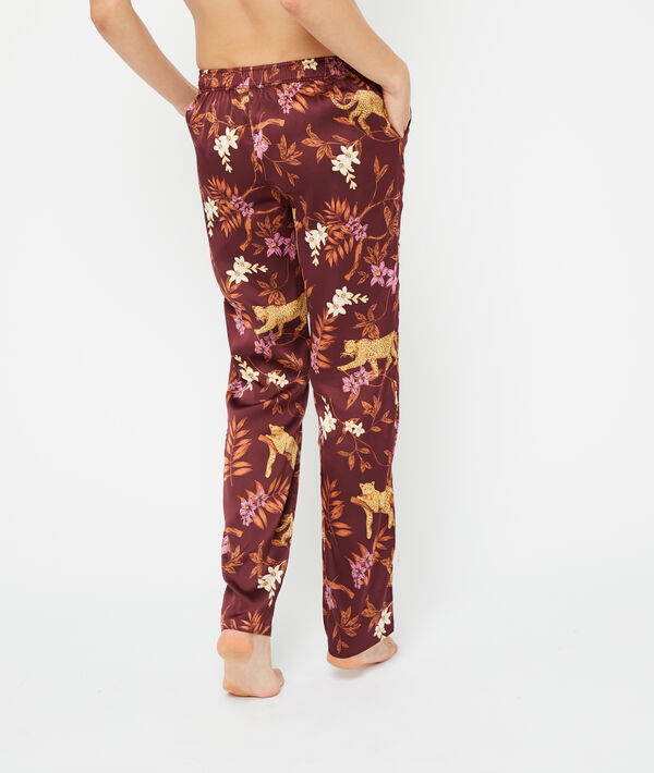 Pantalon imprimé satiné Pantalon imprimé satiné